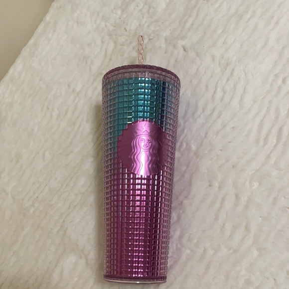 Starbucks Summer Blue/Pink Grid Tumbler - Picture 5 of 9